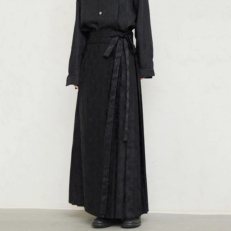 Dark Pattern Jacquard Horse Face Skirt relaxed fit skirt