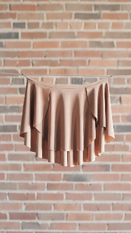 DIANA TAN SKIRT leather skirt refined