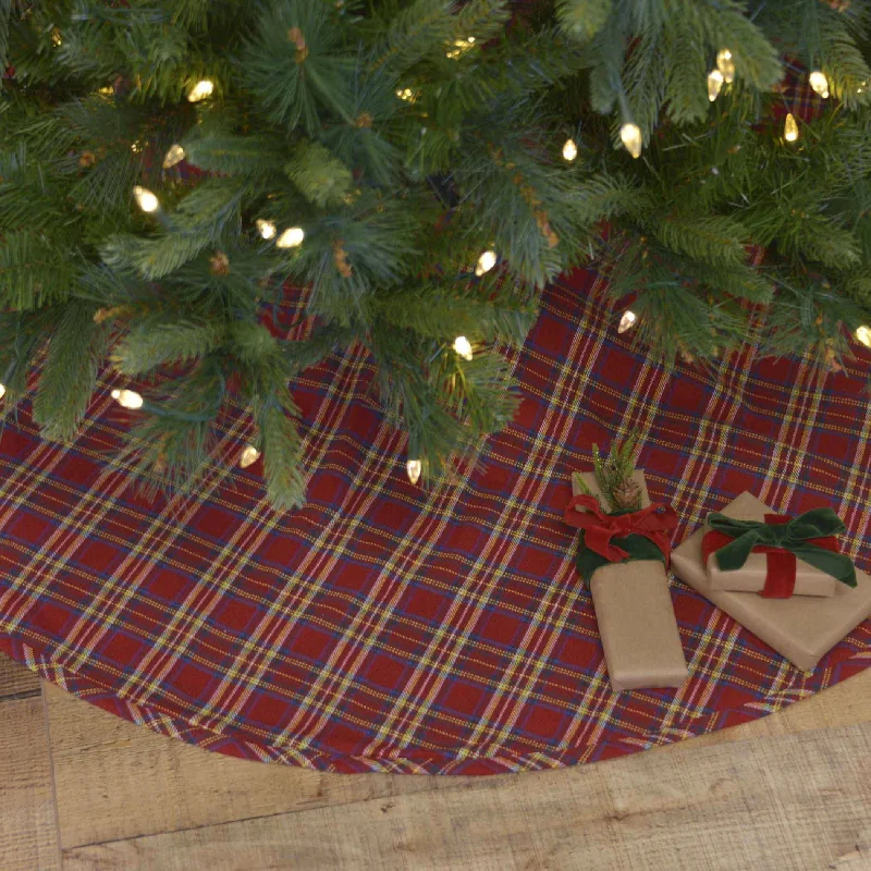 Galway Christmas Tree Skirt 48 VHC Brands linen skirt relaxed