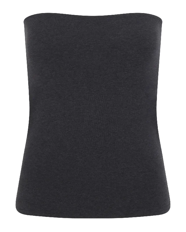 Convertible Skirt Top | Grey Melange casual skirt length
