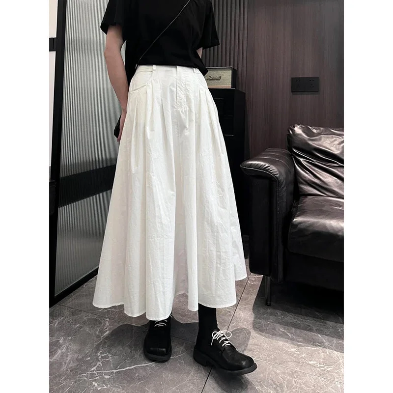 High Waist A Line Skirt denim skirt durable
