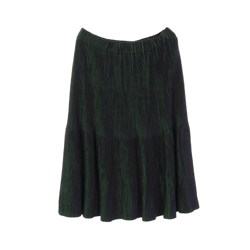 Issey Miyake 3D Stripe Skirt Rayon Polyester silk skirt luxurious