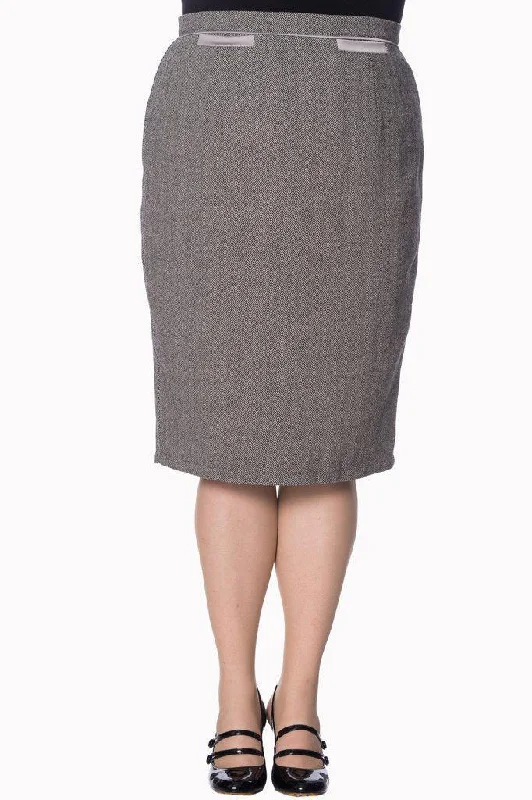 Izzy Plus Size Pencil Skirt velvet skirt rich