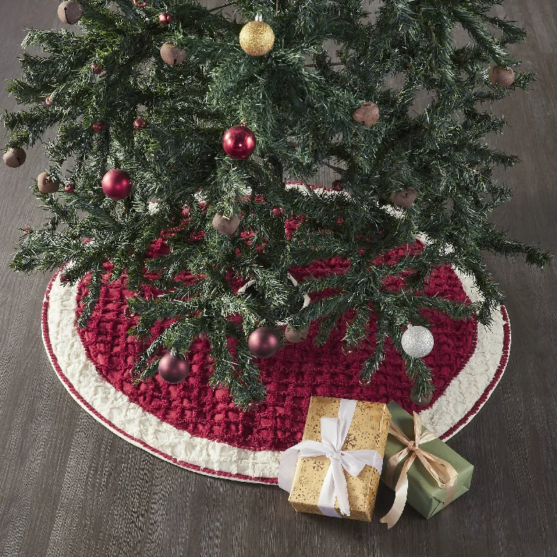 Kringle Chenille Tree Skirt 36" VHC Brands cashmere skirt plush