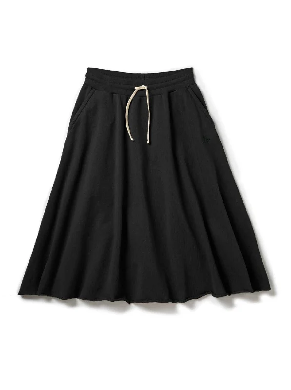 Terry Skirt - Black denim skirt classic