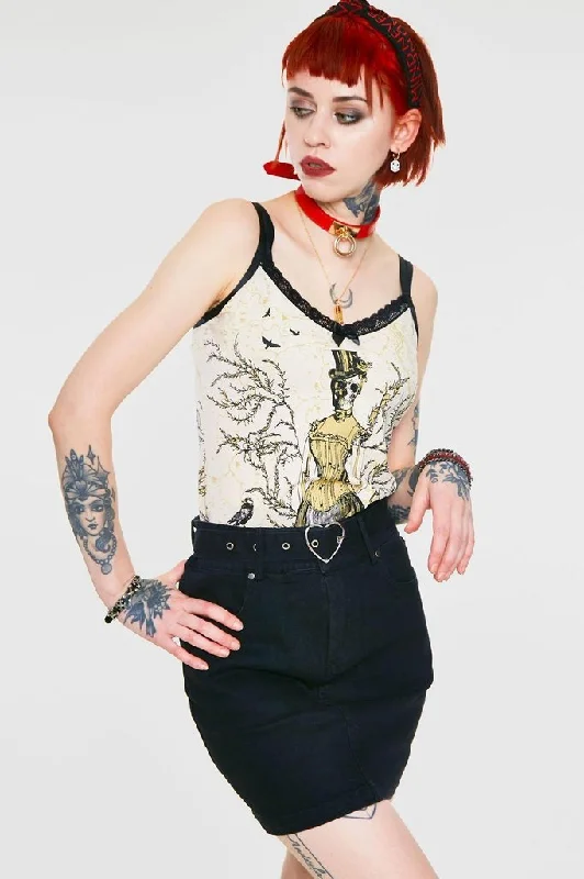 Love is Simple Black Denim Skirt velvet skirt plush