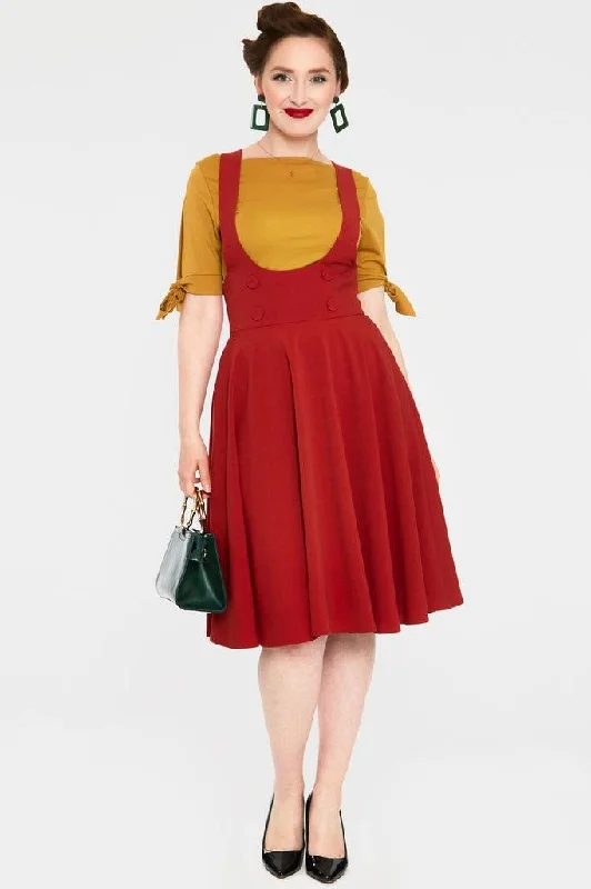 Phoebe High Waisted Overall Skirt relaxed fit skirt