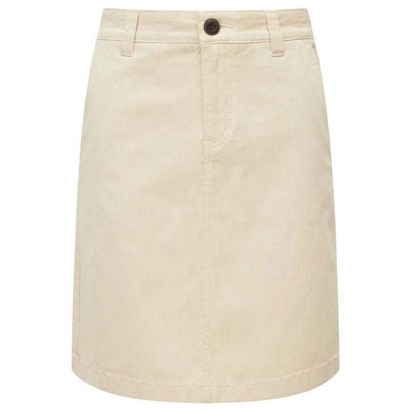 Schoffel Lily Ladies Skirt - Oat velvet skirt plush