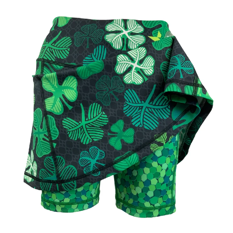Skort | Shamrock leather skirt sleek