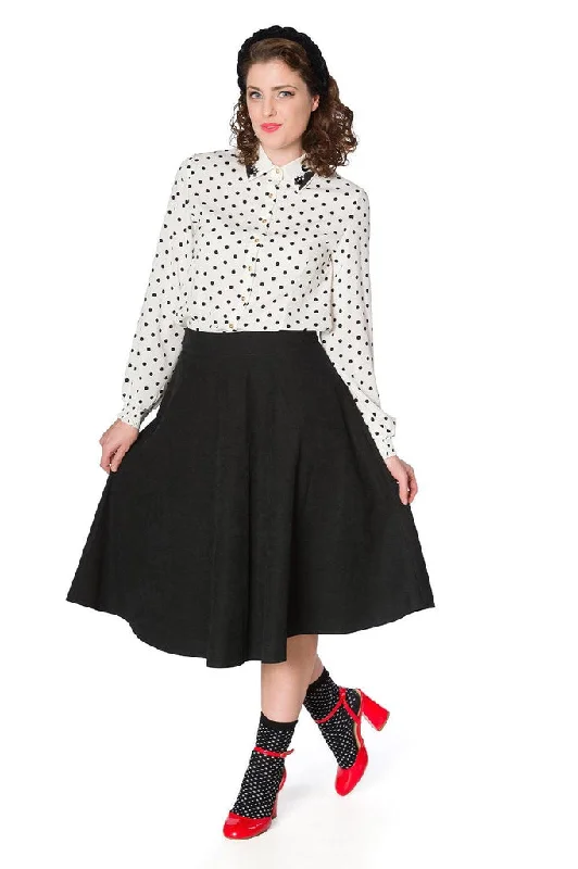 Sophisticated Lady Swing Skirt wool skirt breathable