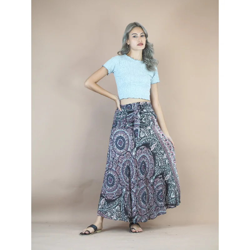 Templ Mandala Women's Bohemian Skirt in Black SK0033 020120 01 velvet skirt sumptuous