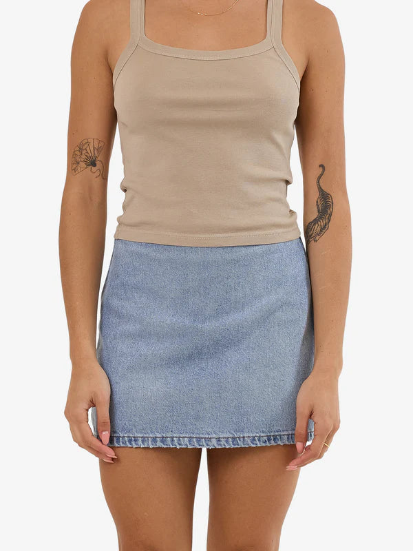 Thrills Anna Denim Skirt vintage skirt charm