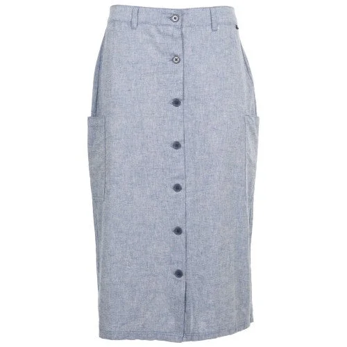 Trespass Womens/Ladies Alexie Chambray Skirt ruffled skirt detail