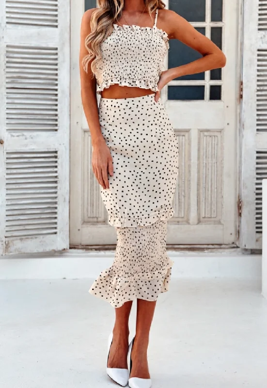 YOU WISH HONEY SKIRT linen skirt relaxed