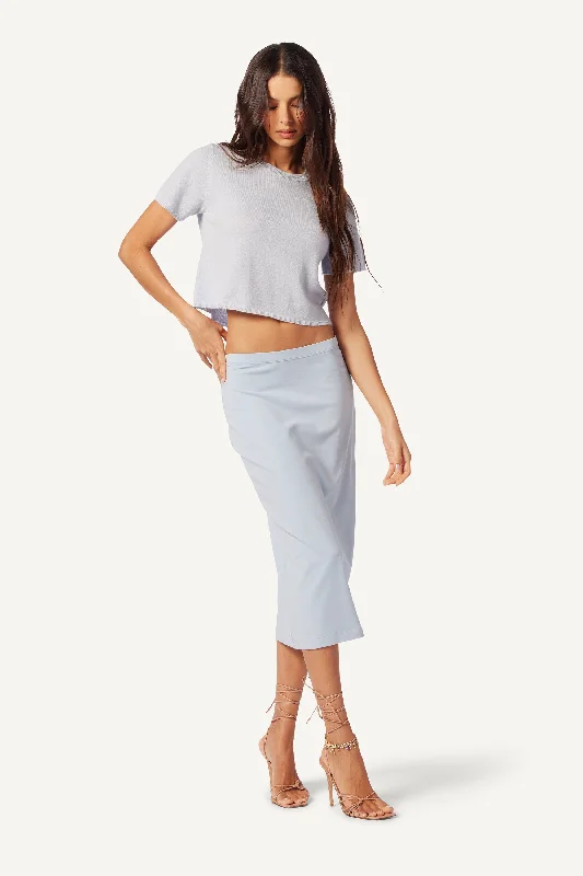 ZITA KNIT SKIRT | WHISPERS belted skirt waist